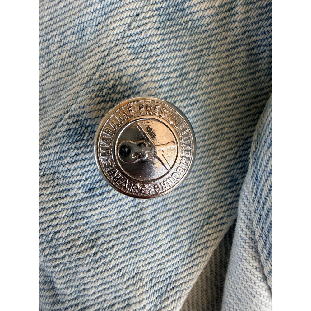 A.P.C. Paris Denim Button-Front Skirt - Picture 8 of 14